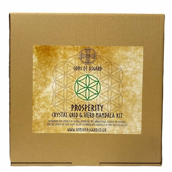 Prosperity - Crystal Grid & Herb Mandala Kit